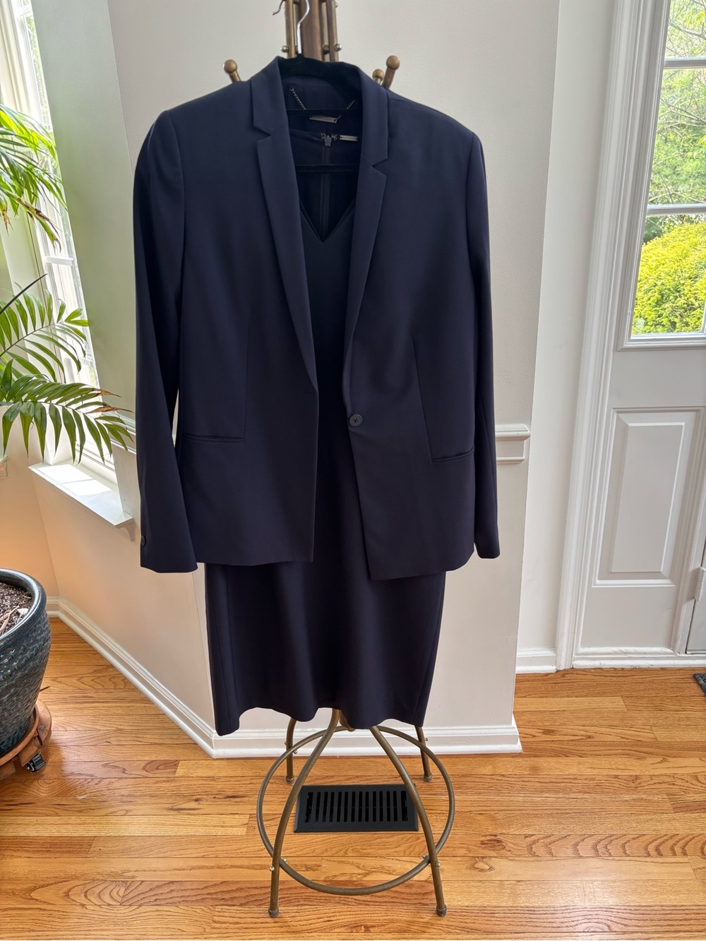 Elie Tahari Navy Dress & Blazer set